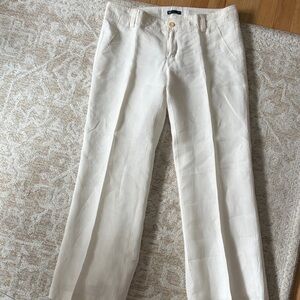 GAP Lined Cream Boot Cut Pants